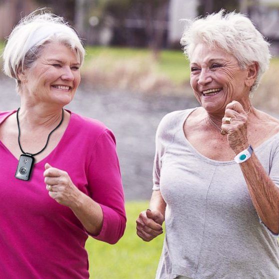 Two Women Walking